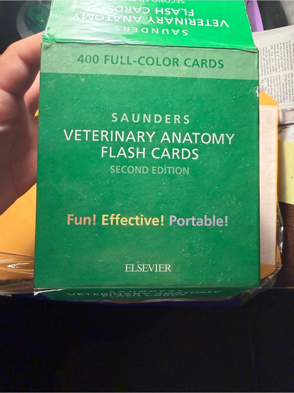 Saunders Veterinary Anatomy Flash Cards - Green